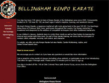 Tablet Screenshot of karatebellingham.com